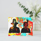 Cartes Pour Fêtes Annuelles Art moderne Thanksgiving (Debout devant)