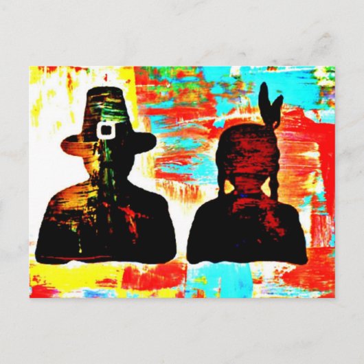 Cartes Pour Fêtes Annuelles Art moderne Thanksgiving (Devant)