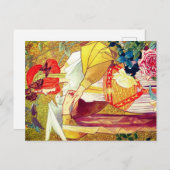 Cartes Pour Fêtes Annuelles Art Nouveau (Devant / Derrière)