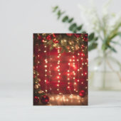 Cartes Pour Fêtes Annuelles Art numérique de Noël rouge et blanc (Debout devant)