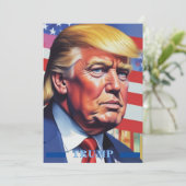 Cartes Pour Fêtes Annuelles Art Pop Donald Trump (Debout devant)