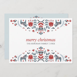 Cartes Pour Fêtes Annuelles Art populaire nordique Jours fériés du Dala Hors