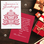 Cartes Pour Fêtes Annuelles Art populaire scandinave rouge Arbre de Noël nordi<br><div class="desc">Aimez-vous l'ambiance de Noël traditionnelle scandinave à l'art populaire ? C’est un style fantaisiste et charmant qui a l’air si cosy ! Ce petit arbre de Noël apportera une touche de fantaisie à vos vacances. Profitez du charme intemporel de la période des fêtes avec une délicieuse fusion de tradition et...</div>
