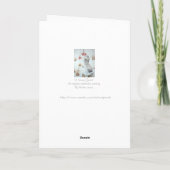 Cartes Pour Fêtes Annuelles Art rouge sauvage mignon de scène de neige de (Dos)