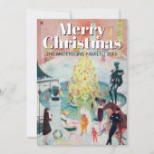 Cartes Pour Fêtes Annuelles Art tendance classique Joyeux Noël Stettheimer (Devant)