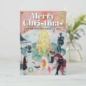 Cartes Pour Fêtes Annuelles Art tendance classique Joyeux Noël Stettheimer (Debout devant)