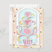 Cartes Pour Fêtes Annuelles Art topiaire de Valentine (Devant / Derrière)