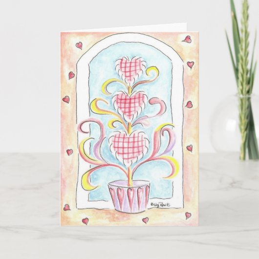 Cartes Pour Fêtes Annuelles Art topiaire de Valentine (Devant)