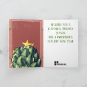 Cartes Pour Fêtes Annuelles Artichoke Christmas lights chef traiteur (Intérieur)