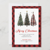 Cartes Pour Fêtes Annuelles Artistic Leopard Print Christmas Tree Greeting (Devant)