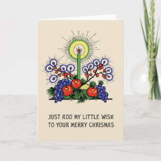 Cartes Pour Fêtes Annuelles Arts et salutation de Noël de style de mission de