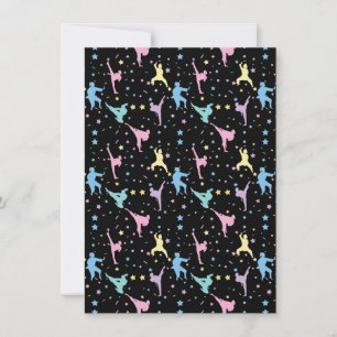 Cartes Pour Fêtes Annuelles Arts martiaux Karate Étoiles Abstraites Étincelles