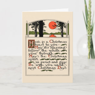 Cartes Pour Fêtes Annuelles Arts vintages et artisanat Era Chrismtas Card