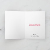 Cartes Pour Fêtes Annuelles Artsy de Noël Texte simple Joyeux Noël (Intérieur)
