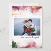 Cartes Pour Fêtes Annuelles Artsy Joyeux Noël Photo (Devant)