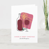 Artsy Vin Cadeau Verre Bouteille Joyeux Noël