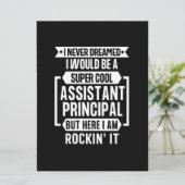 Cartes Pour Fêtes Annuelles Assistant principal Funny Appréciation School (Debout devant)