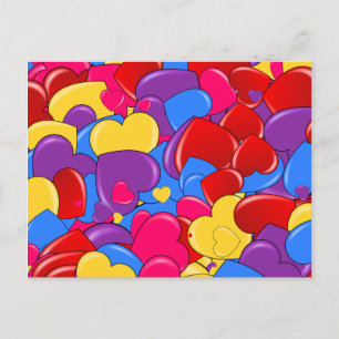 Cartes Pour Fêtes Annuelles Assortiment Bonbons Coeurs de chocolat de Saint-Va