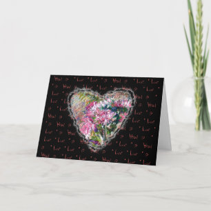 Cartes Pour Fêtes Annuelles Aster Heart Valentine Love Romance Neovictorian