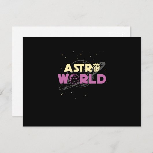 Cartes Pour Fêtes Annuelles Astro World Astronomy Aéronautique Espace (Devant / Derrière)