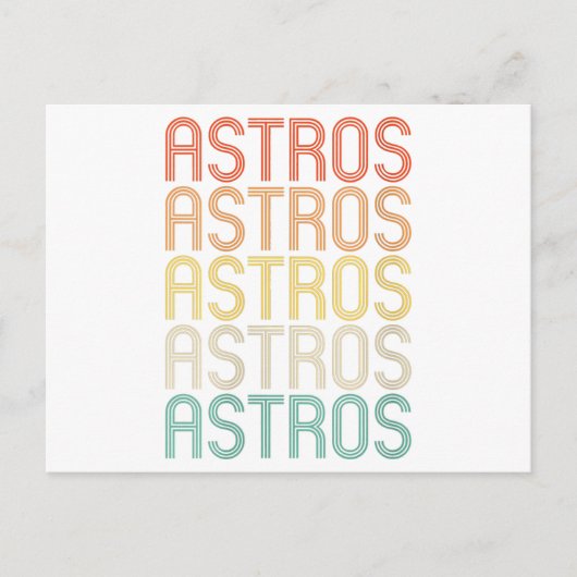 Cartes Pour Fêtes Annuelles Astros de Women (Devant)