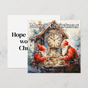 Cartes Pour Fêtes Annuelles Atelier père Noël   Joyeuses fêtes