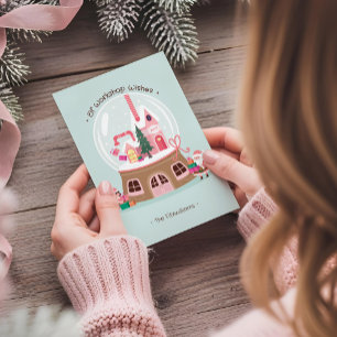 Cartes Pour Fêtes Annuelles Atelier Rose de Noël du Père Noël dans un Flacon d