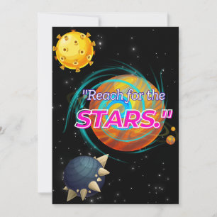 CARTES POUR FÊTES ANNUELLES ATTEINDRE LES ÉTOILES