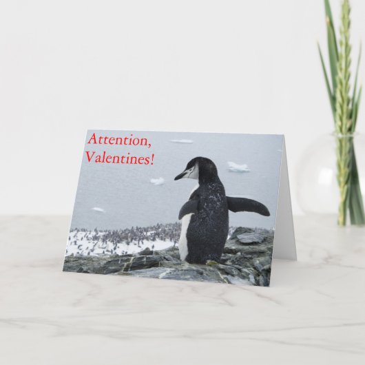 Cartes Pour Fêtes Annuelles Attention Valentines ! (Devant)