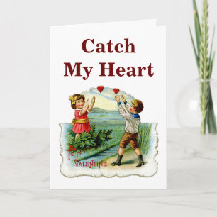 Cartes Pour Fêtes Annuelles Attraper mon coeur
