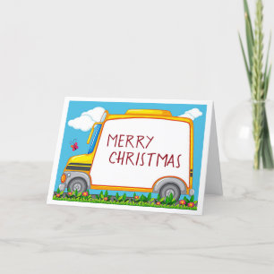 CARTES POUR FÊTES ANNUELLES AU **MEILLEUR CHAUFFEUR DE BUS JAMAIS** À NOËL