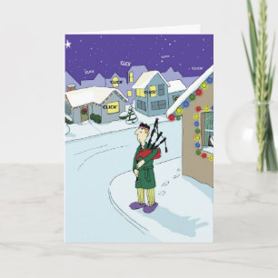 Cartes Pour Fêtes Annuelles Aucune nuit silencieuse dans le voisinage de