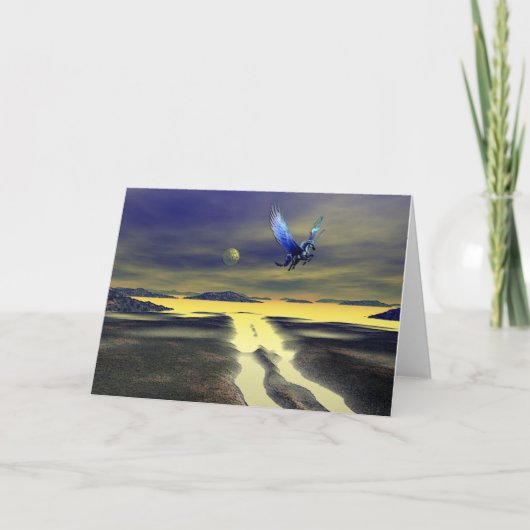 Cartes Pour Fêtes Annuelles Augmentation de Pegasus (Devant)