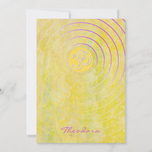 Cartes Pour Fêtes Annuelles AUM "Imperial Yellow"