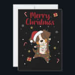 Cartes Pour Fêtes Annuelles Australian Shepherd Merry Christmas Winter<br><div class="desc">L'Australian Shepherd at Christmas with fairy lights. Funny animals with poists for the holidays. Also funny for Christmas in July. Dogs are cute animals and are parfait pour Christmas.</div>