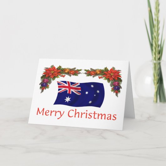 Cartes Pour Fêtes Annuelles Australie Noël (Devant)