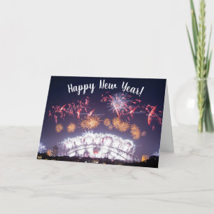 Cartes Pour Fêtes Annuelles Australie Sydney Harbour Bridge Fireworks NYE