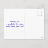 Cartes Pour Fêtes Annuelles Autisme Arbre de Noël bleu (Dos)