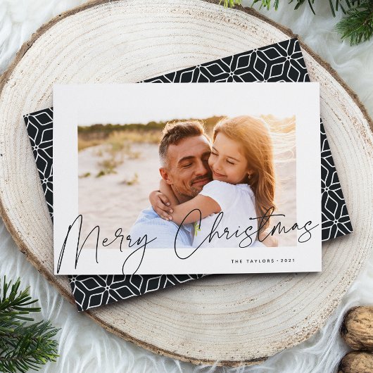 Cartes Pour Fêtes Annuelles Autographe | Joyeuse photo de Noël