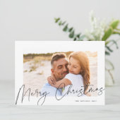 Cartes Pour Fêtes Annuelles Autographe | Joyeuse photo de Noël (Debout devant)