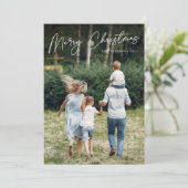 Cartes Pour Fêtes Annuelles Autographe | Joyeux Noël photo verticale (Debout devant)