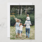 Cartes Pour Fêtes Annuelles Autographe | Joyeux Noël photo verticale (Devant)