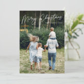 Cartes Pour Fêtes Annuelles Autographe | Joyeux Noël photo verticale (Debout devant)