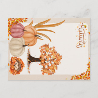 Cartes Pour Fêtes Annuelles Automne