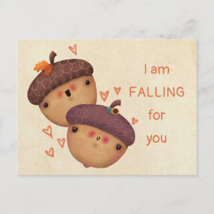 Cartes Pour Fêtes Annuelles Automne Acorns d'automne mignon Halloween Thanksgi