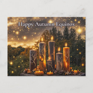 Cartes Pour Fêtes Annuelles Automne Automne Equinox Mystical Candres