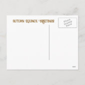 Cartes Pour Fêtes Annuelles Automne Automne Equinoxe Mystical Candles Owles (Dos)