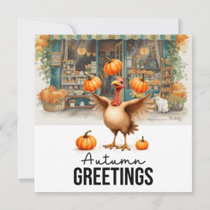 Cartes Pour Fêtes Annuelles Automne automne Turquie à Florisshop Thanksgiving