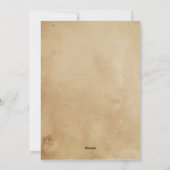 Cartes Pour Fêtes Annuelles Automne Citrouille et Feuille Thanksgiving (Dos)