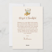 Cartes Pour Fêtes Annuelles Automne Rustique Citrouille Plaid Thessgiving (Dos)